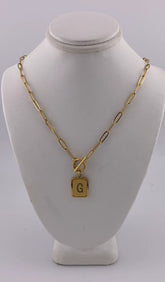 Initial Necklace - G